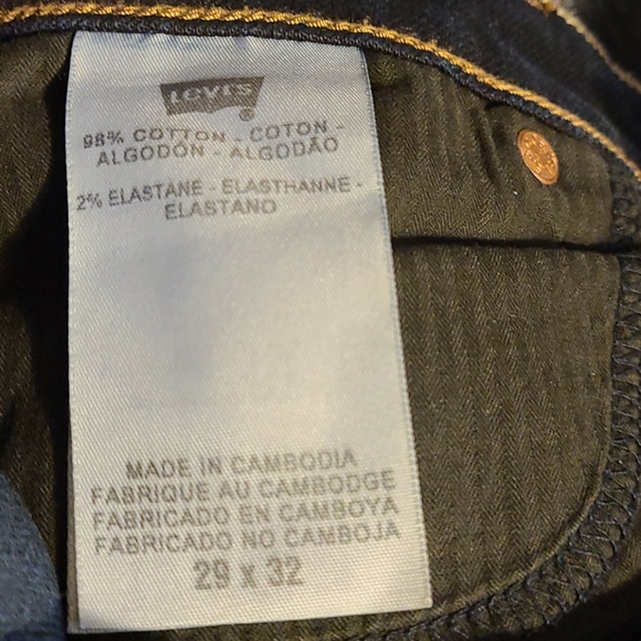 Levi's Slight Curve Skinny Jeans Size 29 ×32 - Picture 7 of 7